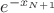 $e^{-x_{N+1}}$