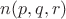 $n(p, q, r)$