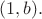 $(1, b).$