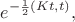 $$e^{-\frac{1}{2}(K t, t)},$$