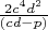 $\frac{2c^4d^2}{(cd-p)}$