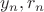 $y_n, r_n$