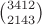 $\binom{3 4 1 2}{2 1 4 3}$
