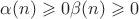$\alpha(n)\geqslant0 \beta(n)\geqslant0$