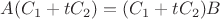 $A(C_1+tC_2)=(C_1+tC_2) B$