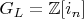 $G_L=\mathbb{Z}[i_n]$