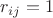 $r_{ij}=1$