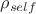 $\rho_{self}$