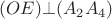 $(OE) \bot (A_2A_4)$