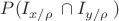 $\[P({{I}_{{x}/{\rho }\;}}\cap {{I}_{{y}/{\rho }\;}})\]$