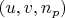 $ (u, v, n_{p}) $