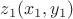 $z_1(x_1, y_1)$