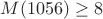 $M(1056) \ge 8$