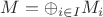 $M=\oplus_{i\in I}M_i$