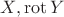 $X,\operatorname{rot}{Y}$