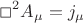 $$\Box^{2}A_{\mu}=j_{\mu}$$