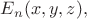 $E_n(x,y,z),$