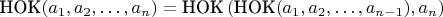 $\text{НОК}(a_1,a_2,\dots,a_n)=\text{НОК}\left(\text{НОК}(a_1,a_2,\dots,a_{n-1}), a_n\right)$