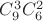 $C_9^3C_6^2$