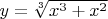 $y=\sqrt[3]{x^3+x^2}$