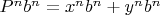 $P^n b^n = x^n b^n + y^n b^n$