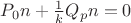 $P_0n+\frac{1}{k}Q_pn=0$