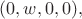 $(0,w,0,0),$
