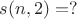 $s(n,2)=?$