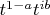 $t^{1-a}t^{ib}$