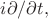 $i\partial/\partial t,$