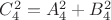 $C_4^2=A_4^2+B_4^2$
