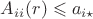 $A_{i i}(r) \leqslant a_{i \star}$