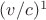 $(v/c)^1$