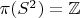$\pi(S^2)=\mathbb{Z}$