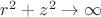 $r^2+z^2\to\infty$