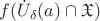 $f(\dot{U}_{\delta}(a)\cap\mathfrak{X})$