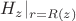 $H_{z}|_{r=R(z)}$ $H_{z}|_{r=R(z)}$