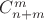 $C_{n+m}^m$