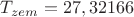 $T_{zem}= 27,32166$