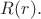 $R(r).$