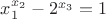 $x_1^{x_2}-2^{x_3}=1$