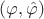 $ (\varphi, \hat{\varphi}) $