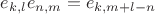 $e_{k,l}e_{n,m}=e_{k,m+l-n}$