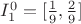 $I_1^0=[\frac19,\frac29]$