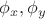 $\phi_x,\phi_y$