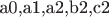 a0,a1,a2,b2,c2