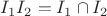 $I_1I_2=I_1\cap I_2$