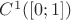 $C^{1}([0;1])$