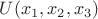 $U(x_1, x_2,x_3)$