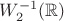 $W^{-1}_2(\mathbb R)$